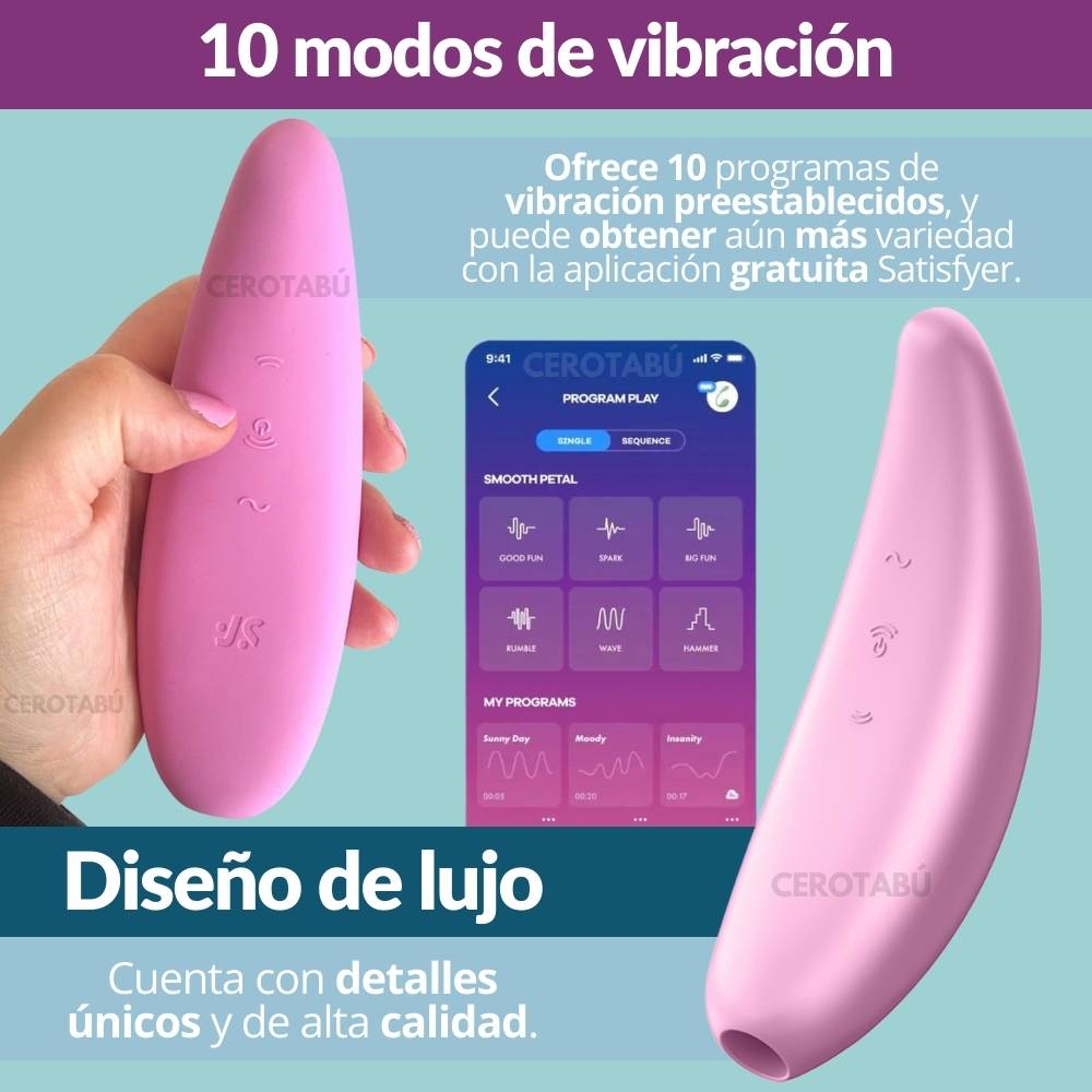 Satisfyer Succionador De Clitoris Curvy 3+ App